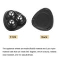 thumbnail image 3 of Uxcell Self Adhesive Mini Caster Wheels 360 Rotation Sticky Swivel Pulley, Black 4 Pack, 3 of 7