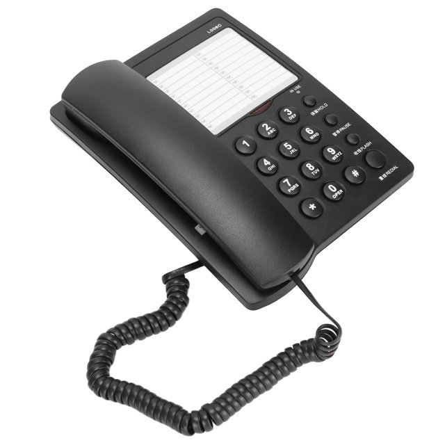 Teléfono fijo, L006C Teléfono de escritorio con cable Teléfono de escritorio con cable Teléfono con cable de hotel Estética elegante