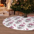 thumbnail image 2 of Cauagu 30" Christmas Tree Skirt Cute Poodle Dog Pattern Christmas Tree Decorations Tree Mat for Xmas Decorations Occasion Holiday Home Decor -30", 2 of 7