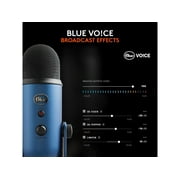 Blue Yeti USB Microphone - Midnight Blue - Ultimate USB microphone - 3 condenser capsules - 4 recording patterns - 20Hz - 20kHz