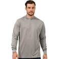 thumbnail image 3 of ProtectX High Visibility Sun Protection Lightweight Long Sleeve Hoodie, UPF 50+ Quick-Dry, SPF UV Shirt, Active Wear - Grey, XX-Large, 3 of 9