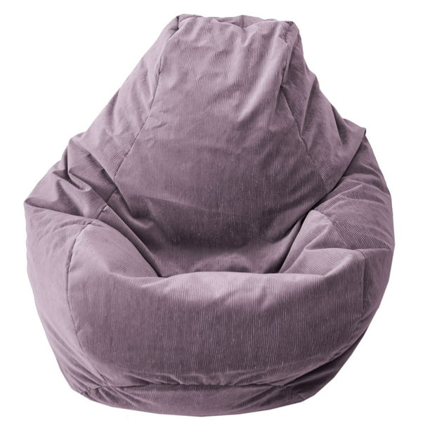 Gold Medal Bean Bag Microsuede Corduroy Medium 112 Teardrop Lilac Walmart Com Walmart Com