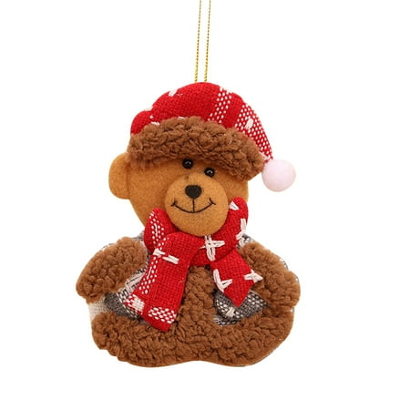

JDEFEG Decorative Hanging Glass Balls Christmas Decoration Small Pendant Flannel Small Cloth Decoration Christmas Tree Pendant Small Gift Tapping On Window Cloth Black
