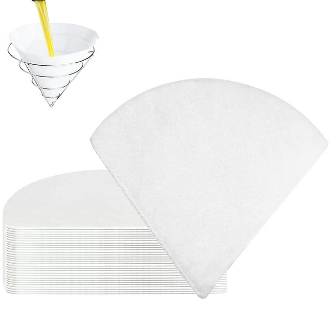 Vensio -30 Pcs Non-Woven Fryer Oil Filter Cones, Professional Heat Resistant Cooking Oil and Maple Syrup Filter Set for Restaurants and Cafes, Bulk Micron Filters
