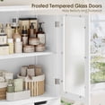 thumbnail image 3 of Homfa 67" Tall Bathroom Cabinet, White Linen Cabinet with Doors and Removable Drawers, Kitchen Cupboard, 3 of 7