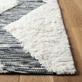 thumbnail image 3 of SAFAVIEH Natura Antonio Geometric Wool Area Rug, Ivory/Black, 8' x 10', 3 of 5