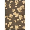 thumbnail image 2 of SAFAVIEH Courtyard Connie Floral Indoor/Outdoor Area Rug, Black Natural/Brown, 4' x 5'7", 2 of 9