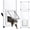 White-Vertical: 31"-42"H, variant on Sliding Cat Door For Window Fits 22"-28.5" Width 1-mintall | Aluminum Frame + Hd Glweatherproof Designic Closureert Adjustable Pet Cats