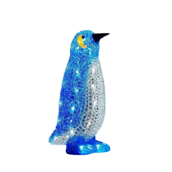 WIFORNT Décoration Extérieure de Noël Éclairage Créatif de Pingouin, Décoration de Vacances pour Jardin