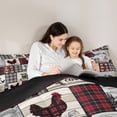 thumbnail image 6 of jejeloiu Farm Animal Cow Bedding Comforter Set,Old Barn Door Twin Comforter Sets,Rustic Farmhouse Cabin Bedding Set For Adult,Ultra Soft Home Decor Reversible,2-Piece, 6 of 8