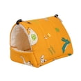 thumbnail image 1 of Hamaca para hámster, cama para jugar, jaula para dormir, accesorios, escondite, casa cálida colgante amarillo Yuyangstore Hamaca de hámster, 1 of 8