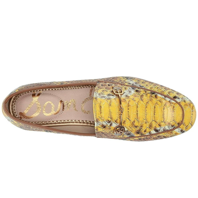 Sam Edelman Loraine Loafer Yellow Multi Sand Snake Leather Walmart