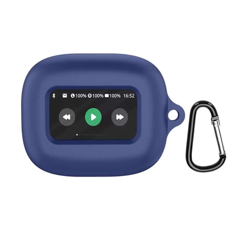GadgetCom Replacement Case Compatible with JBL Live Beam 3 Shockproof Earbuds Silicone Cover Pouch With Clip Hook