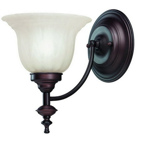 Dolan Designs Bronze Sconce Dolan Designs Richland - One Light Wall Sconce, Royal Bronze Finish with Alabaster Glass ()