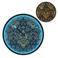 thumbnail image 2 of Indoor 12' Voice-Activated Luminous Decoration Wall Clock With LED Night Light Black&gold Baroque, 2 of 8