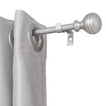 0.625 in. Curtain Rod for 86 to 120 in. Windows, Nickel