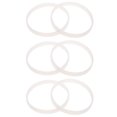thumbnail image 1 of Silicone O-ring Juicer Replacement Practical Sealing Gasket Rings Reusable Silica Gel White 6 Pcs, 1 of 6
