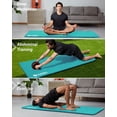thumbnail image 6 of YR Large Yoga Mat 15mm Thick NBR 78"x35" Wide Exercise Mats for Home Gym Floor Fitness Pad, Ice Blue W/Bag, 6 of 10