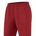 thumbnail image 5 of HAOTAGS Boys Sweatpants (2-15) Open Bottom Elastic Waist Loose Casual Workout Side Pockets Jogger Pants Red Size 12, 5 of 7