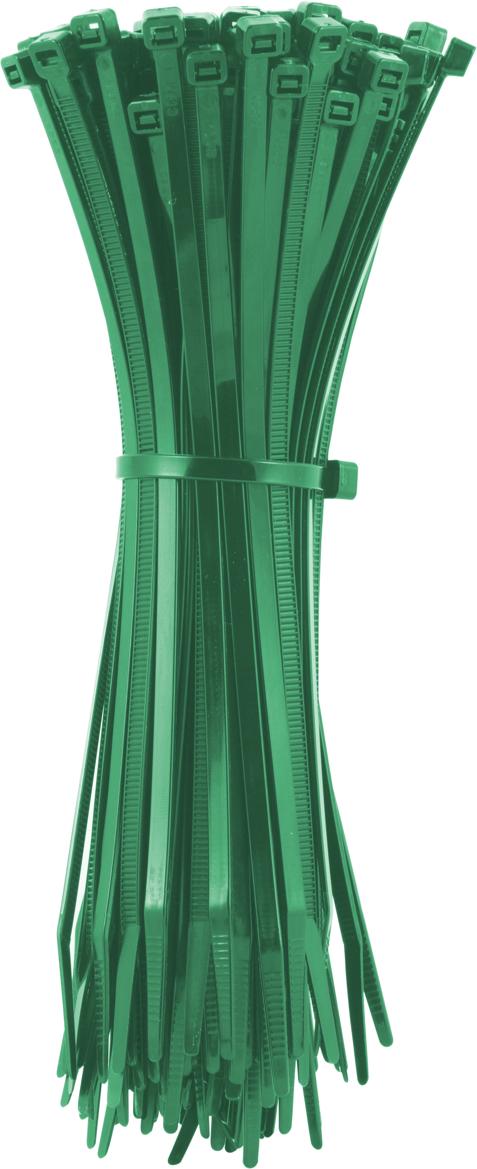 Hyper Tough 8in. Green Zip Ties 100 Pack, 75lb. Tensile Strength, Nylon