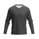 thumbnail image 5 of Camisa de Manga Larga de Ajuste Seco de los Hombres de Color Sólido Cuello en V Suelto, Sudadera de Manga Larga para Hombres para Correr Y Deportes Al Aire Libre, 5 of 7
