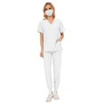 thumbnail image 3 of Conjuntos de batas para mujer, ropa de trabajo cómoda de verano, conjunto de uniformes de enfermería finos M Yuyangstore Uniforme de enfermera, 3 of 8