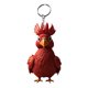 thumbnail image 4 of Pendiente de gallina, llave colgante de cerámica, estilo artístico, plegable portátil, metal frame, para dormitorio, Chicken Pendant Keychain, Handicraft Pendant, Keychain Decor, High Volume, 4 of 9