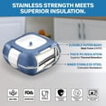 thumbnail image 3 of Pinnacle Insulated Leakproof Lunch Box 16 oz – Thermal Food Container for Kids & Adults, Navy, 3 of 9
