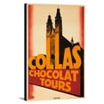 thumbnail image 1 of Collas Chocolat Tours Vintage Poster (artist: de Coulon) France c. 1930 (12x18 Gallery Wrapped Stretched Canvas), 1 of 1