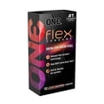 thumbnail image 3 of ONE® Flex™ Condoms -Ultra-Thin, Flexible, Strong, and Pleasure-Enhancing, Vegan Latex, 10-Count, 3 of 14
