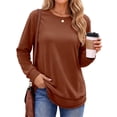 thumbnail image 4 of Fantaslook Sweatshirts for Women Crewneck Casual Long Sleeve Shirts Tunic Tops, 4 of 11