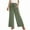 Army Green, variant on Wide Leg Pants for Women Elastic High Waisted Drawstring Palazzo Pants Casual Loose Beach Trousers with Pockets