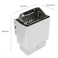 thumbnail image 4 of Stainless Steel  Heater,  Stove Easy To Install And Operate 4.5KW 220V Stainless Steel  Stove  For Bathroom For Home, 4 of 8