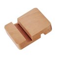 thumbnail image 4 of Dual Slots Mobile Phone Holder Home Office Desktop Non-slip Universal Wooden Cell Phone Stand, 4 of 9