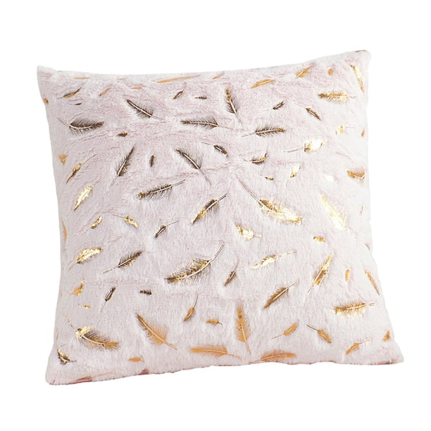 Funda de almohada, funda de cojín de felpa, práctica, lavable, resistente al desgaste, funda de almohada para sofá, funda de cojín para el hogar y la B