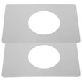 thumbnail image 1 of HINTRMENT 2 Pcs Plaque de Réparation de Porte en Acier Inoxydable pour Rallonge de Plaque de Gâche, 1 of 6