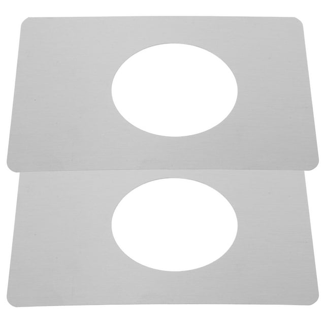 HINTRMENT 2 Pcs Plaque de Réparation de Porte en Acier Inoxydable pour Rallonge de Plaque de Gâche