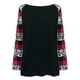 thumbnail image 4 of ICHUANYI Clearance Women's Loose Fashion Plaid Leopard Stitching Button Bib Collar Long-sleeved Tops Blouse(Black, XL) ICHUANYI WER2023081503270, 4 of 9