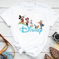thumbnail image 1 of Camiseta con estampado de dibujos animados de Mickey Mouse para mujer, blusa de ocio de verano de Disney, ropa de estilo Simple para niña, 1 of 1