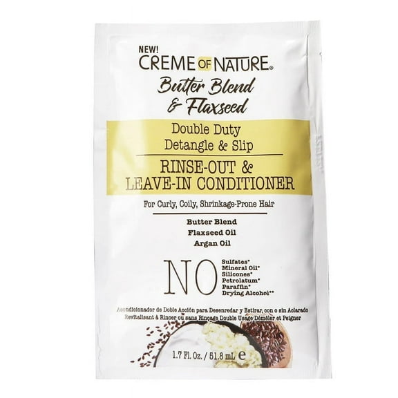 CREAM of NATURE - Butter Blend & Flaxseed Leave In Pack 1.75 Oz * BEAUTY TALK LA *
