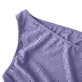 thumbnail image 7 of Hurxie Womens Sleeveless Romper Eyelet Elastic Waist with Pockets Casual Short Pants Jumpsuit Summer Beach Vacation Outfit Purple,XL, 7 of 7
