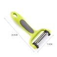 thumbnail image 5 of Stainless Steel Potato Peeler - 3-Blade Multi-Function Fruit & Vegetable Peeler with Julienne Slicer, Serrated & Straight Blades, Non-Slip Ergonomic Handle, 15cm Kitchen Gadget, 5 of 9