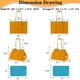 thumbnail image 3 of Bolsa Playera Tote QOGiR de Neopreno Multipropósito Naranja/Azul Grande, 3 of 7