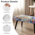 thumbnail image 6 of Jiueut Hummingbird Daisy Print Bench Slipcover for Dining Room, Anti Dust Bench Seat Protector with Elastic Band Machine Washable Rectangle Seat Cushion Long Chair Seat Cover for Home Hotel, 6 of 7