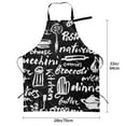 thumbnail image 2 of Kdxio Pasta Bacon Apron with Pockets Adjustable Kitchen Aprons for Men Women Waterproof Aprons for Cooking,Drawing,Crafting, Baking Household Cleaning, 2 of 8