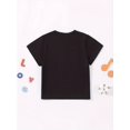thumbnail image 3 of "LOVES ME" Colorful Stylish Letter Print Short Sleeve Crew Neck T-shirt For Boys, Cotton Cozy Tee For Outdoor Casual Activities - Spring Summer, 3 of 6