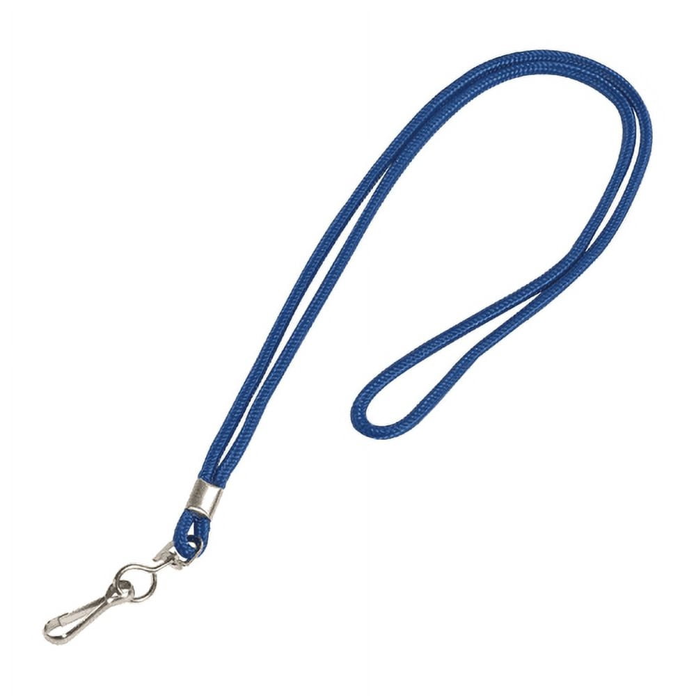 Lanyard With Hook, Blue 36" (24 Per/Case)