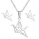 thumbnail image 1 of Fiudx Conjunto de Collar, Joyería de Aleación de Moda, Colgante de Belleza para Clavícula, Elegante Diseño de Aretes, Regalo de Boda, Accesorio para Mujer, Incluye Collar y Aretes., 1 of 3