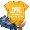 thumbnail image 2 of Ketyyh-chn99 Chandail à Col Ras du Cou pour Femmes, Mode, Blouse Ample, T-Shirt à Manches Longues, Col Ras du Cou pour Femmes, Jaune, 2TG, 2 of 4