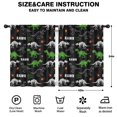 thumbnail image 2 of Blackout Kids Curtains,Black Cartoon Dinosaurs Rawr Pattern Childrens Insulated Curtains Set Of 2,Bedroom Essentials,Toddler Room Decor 42"x54", 2 of 5